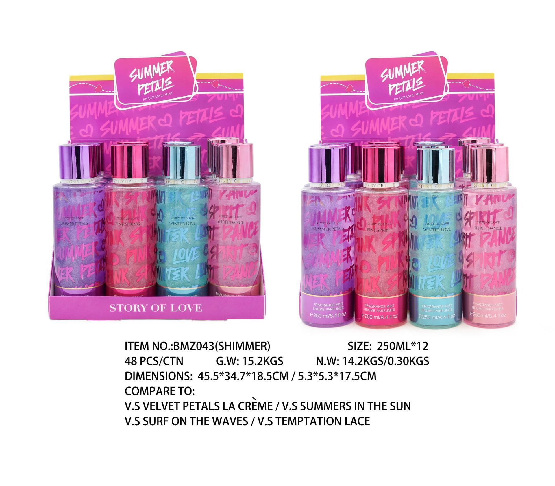 Perfume para mujeres 250ml spray corporal comercio exterior sudeste asiático sudamericano fragrancia para hombres estand paquete de muestra especial image 48