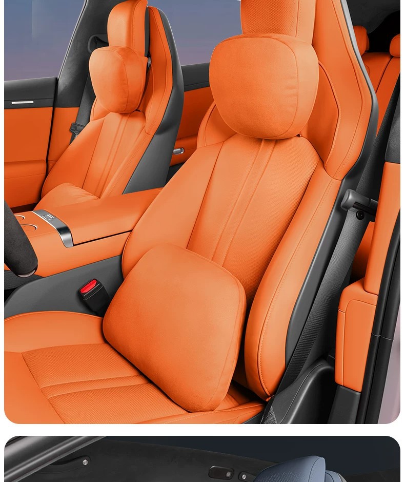 Suitable for Xiaomi Su7 New Yu7 Car-Specific Magnetic Headrest, Lumbar Support, Neck Pillow, Cushion, Pillow Accessories