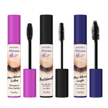 SHEDOES跨境南美爆款持妆不晕染防水防汗浓密定型拉长三色睫毛膏