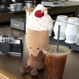 趣味食物系列玩偶公仔美味热狗汉堡奶茶下午茶派对毛绒玩具礼物