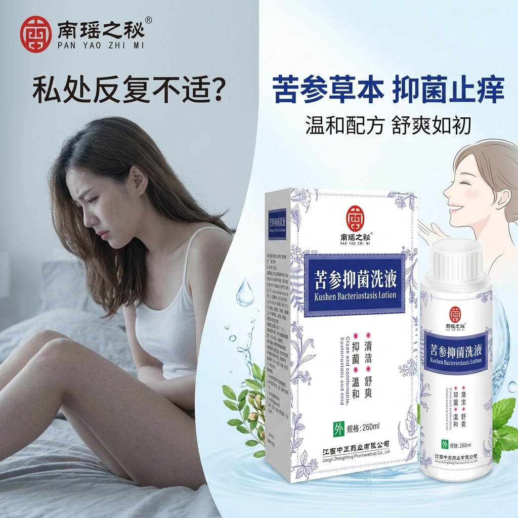 苦参私处洗液妇科洗液男女性私密护理抑菌洗液私密凝胶私护清洗液