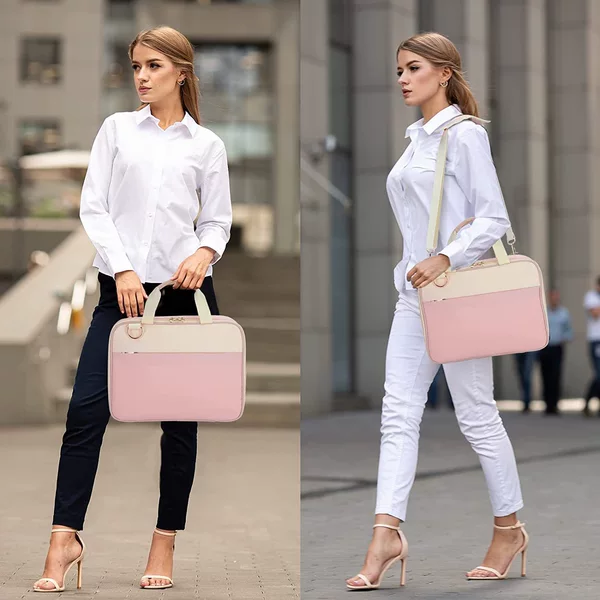 Women's portable book bag, large-capacity tote bag for books, storage bag, dustproof bag, book and tablet case