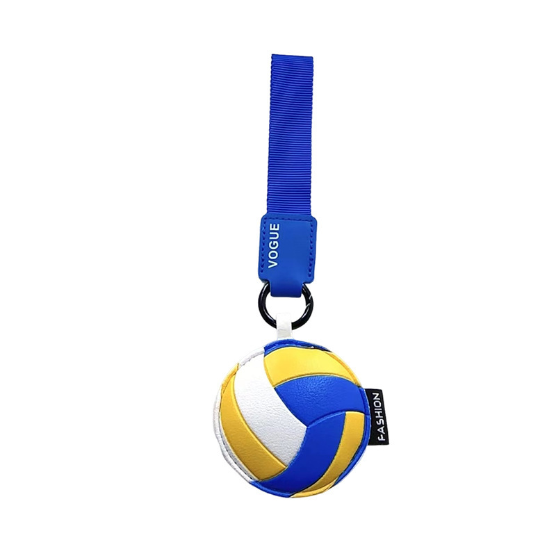 新しいバレーボールペンダント卸売レディースバッグスポーツ周辺ペンダントジュエリーアクセサリーシミュレーションバレーボールキーホルダー|undefined