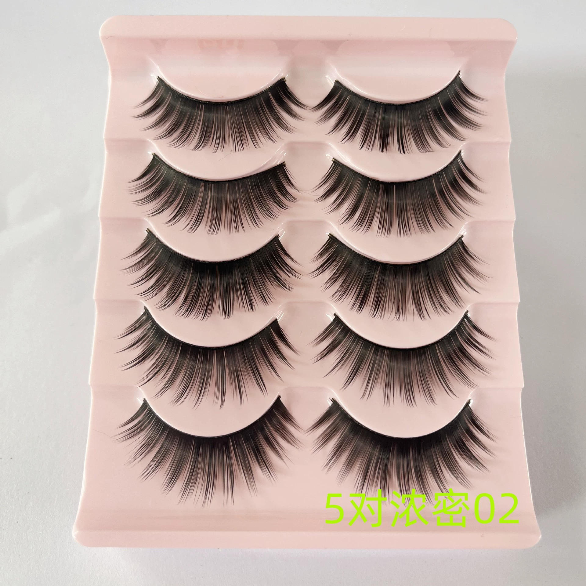 Плотные наlashes, 5 пар, европейский стиль