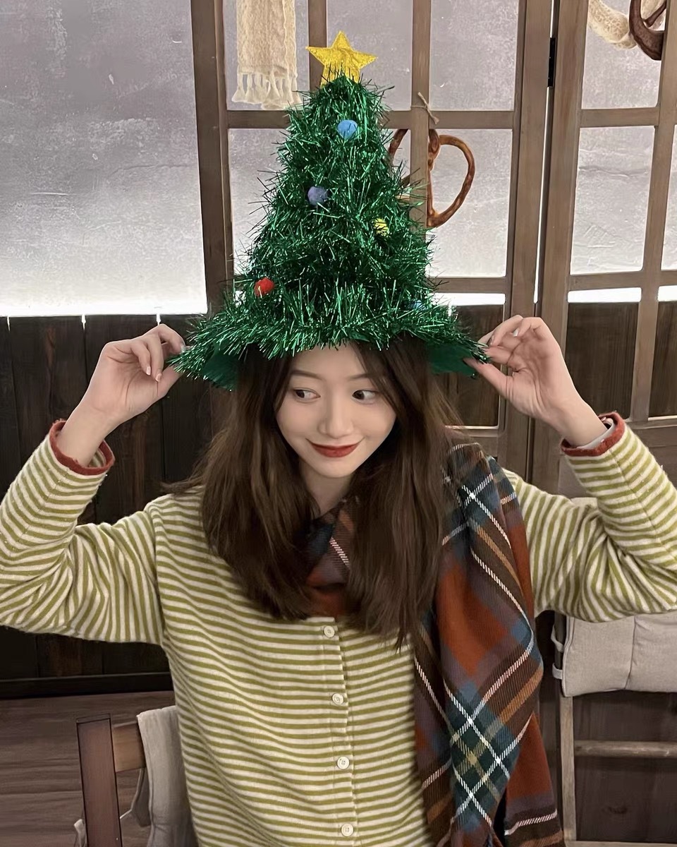 Kerstmuts Kerstman Hoed Kinderen Volwassenen Familie verkleedkleding hoofddeksel sfeergevoel Kerstfeest rekwisieten optreden hoed_voghion.com