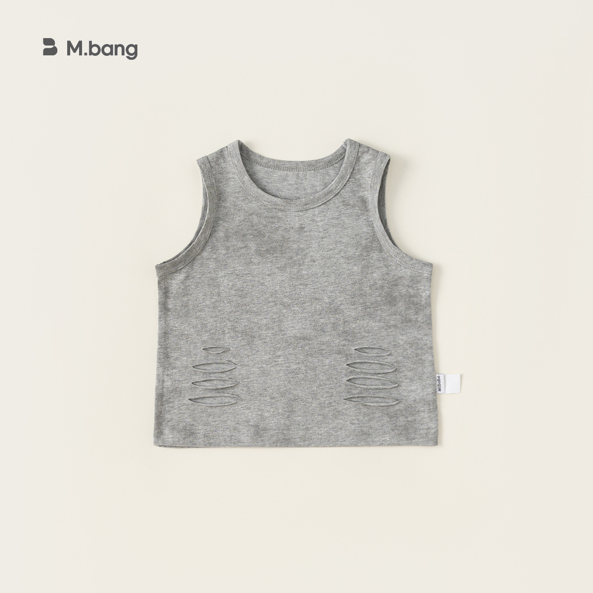 Chaleco para niños verano niñas color sólido camisola casual bebé sin mangas camiseta top XY24035