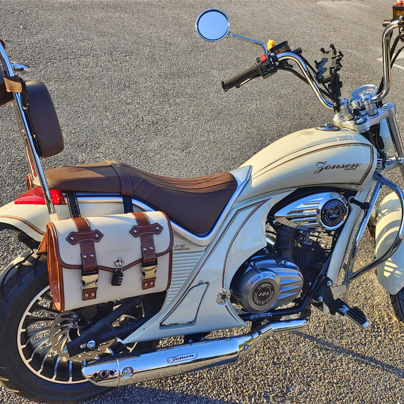 Motorcycle Zongshen Youmi Electric Vehicle Retro Universal Side Bag Rear Side Box Tool Bag Anti-Collision