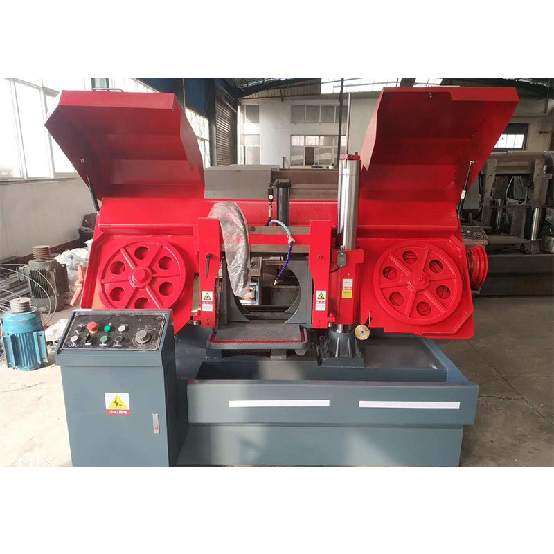 供应卧式金属带锯床 钢筋钢管锯切下料机床 机械厂金属材料锯切机