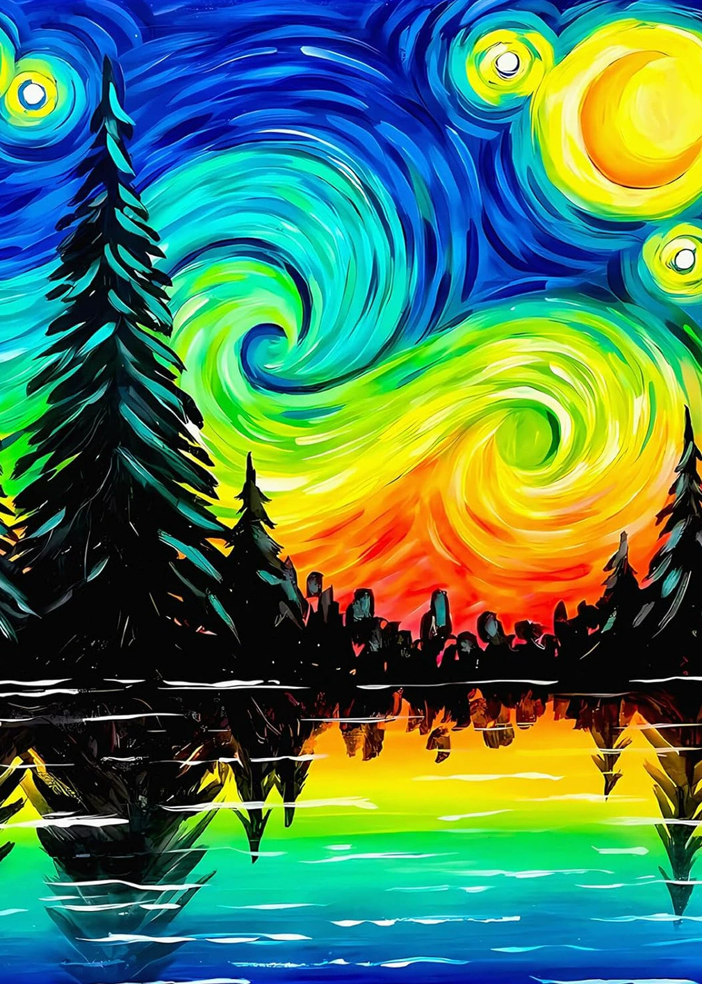 Картина алмазной мозаики 5D, Пляжный ракушечный пейзаж, 30×40 см, полный стирт DIY набор
