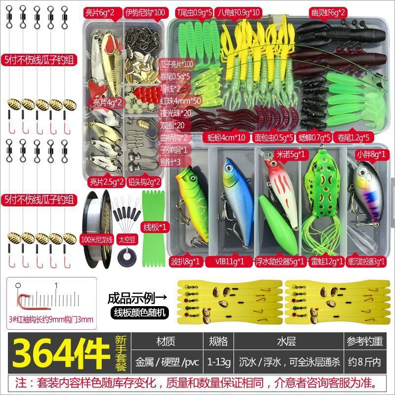 Fishing Lures Fishing Gear Tackle Box Fishing Attractantsfor Bass Trout Salmon Fishing Accessories Including Spoon Lures Soft Plastic Worms Crankbait Jigs Fishing Hooks