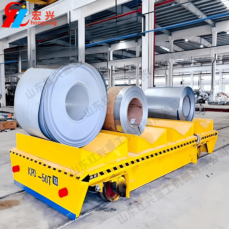 轨道地平车100吨低压供电工业电动地平车模具转运rgv自动化小车