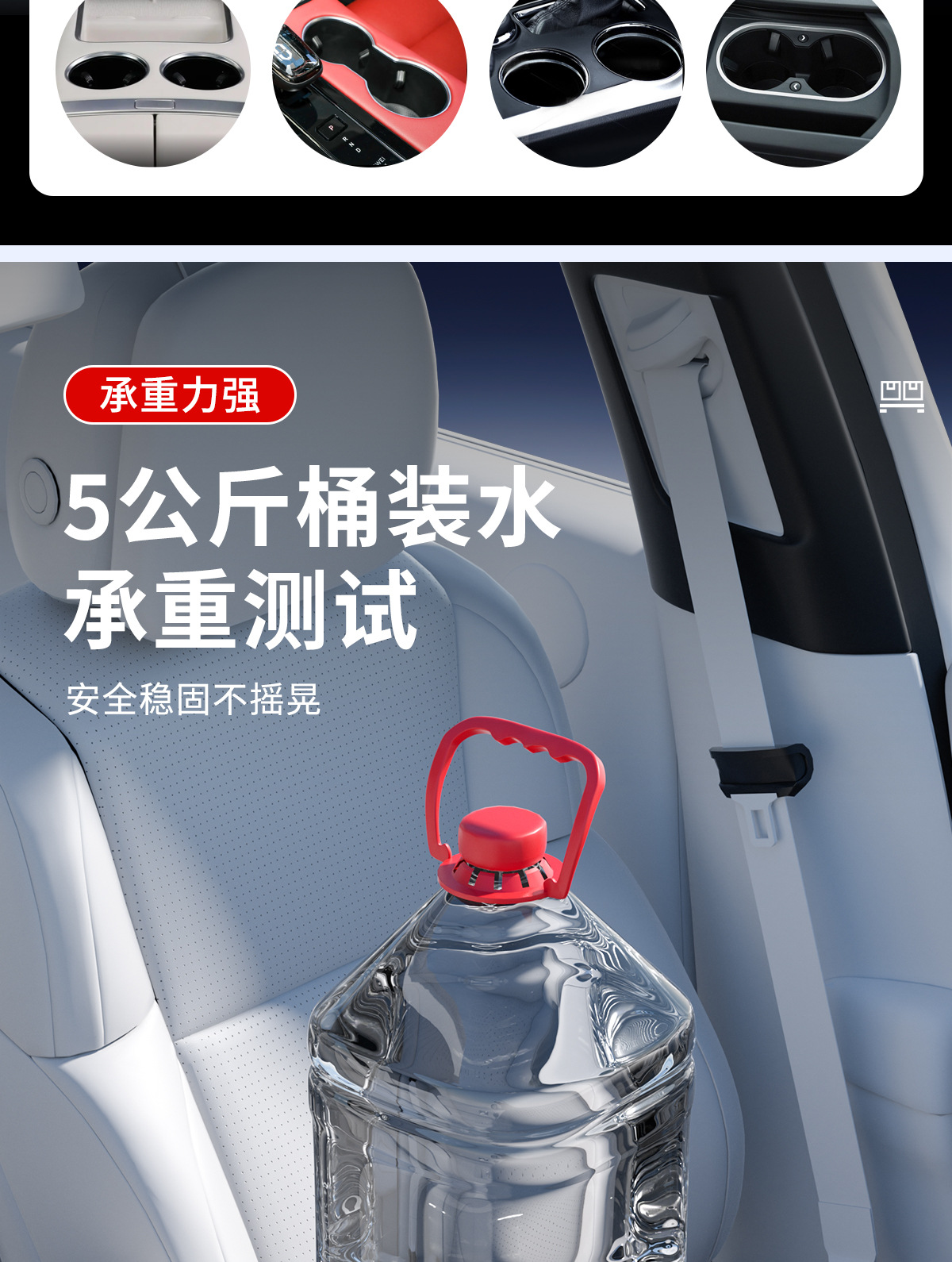 Car Mobile Phone Holder Tray Dinner Plate Multi-Functional Storage Small Dining Table Car Beverage Coffee Burger Water Cup Holder