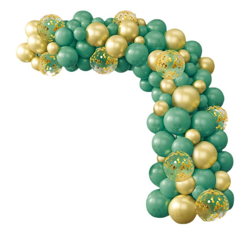 Celebración de la tienda Juego de globos azules Apertura de la boda Fiesta de cumpleaños Globos decorativos Cadena de pegamento Juego de globos azules