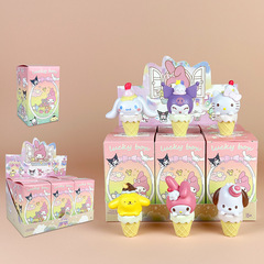 Sanrio Blind Box Ice Cream Cone My Melody Figure Anime Popsicle Kuroshitsuji Ice Cream Cinnamoroll Pochacco Doll