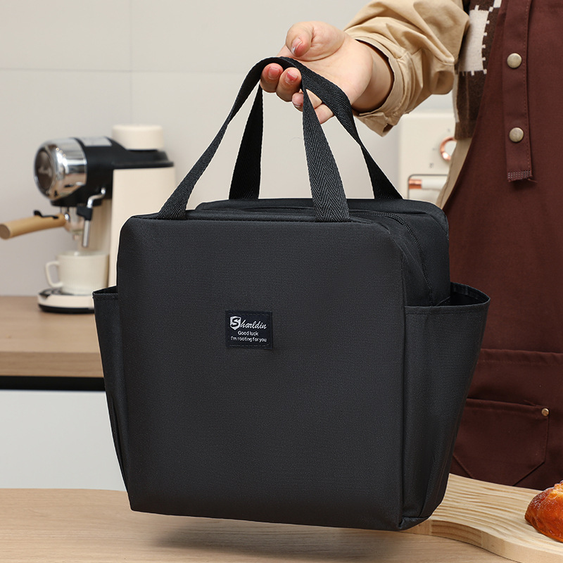 Nuevo comercio exterior explosivo bolsillo doble de gran capacidad bolsa de almuerzo de aislamiento térmico bolsa de almuerzo de trabajo con bolsa de almuerzo caliente transfronterizo