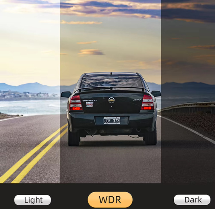 Triple-lens dashcam 1080P high-definition three-camera WIFI connection night vision wide-angle car recorder