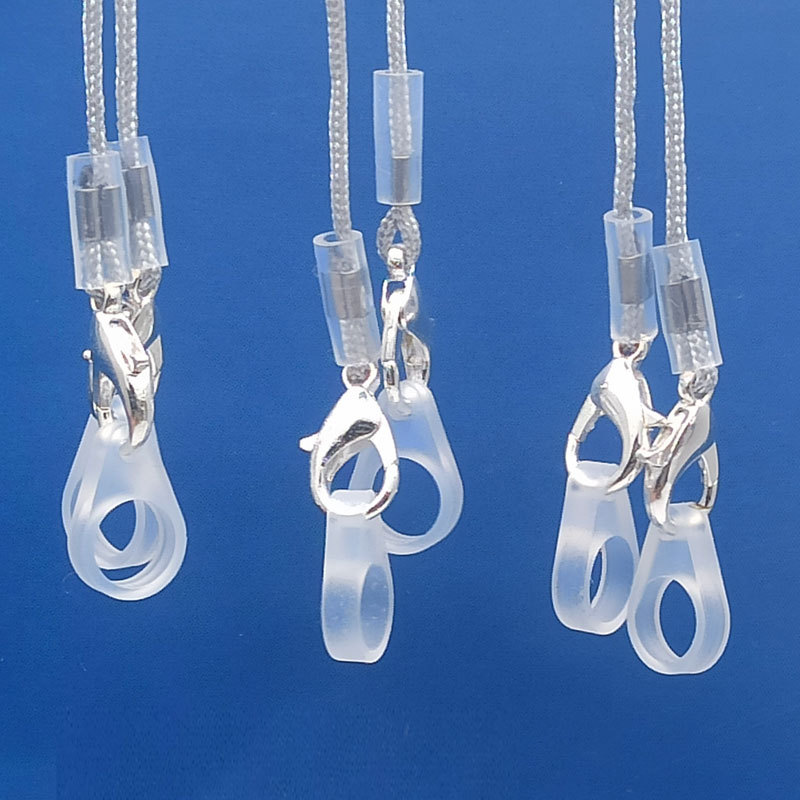 Oreja hacia atrás audífono cuerda anti-perdida anillo de silicona caso de silicona niños ancianos oído espalda máquina cordón anti-caída cubierta protectora