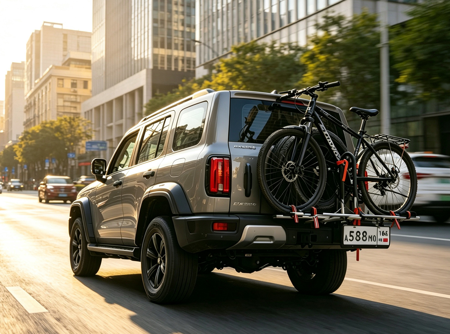 ZENTORACK aluminum alloy car spare tire mount rear-mounted bicycle rack for Tank 300 and Haval Menglong