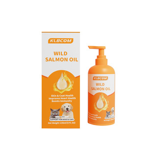 Cross-Border Export Pet Fish Oil for Cats and Dogs 236ml Hair Care Liquid Fish Oil Salmon Oil