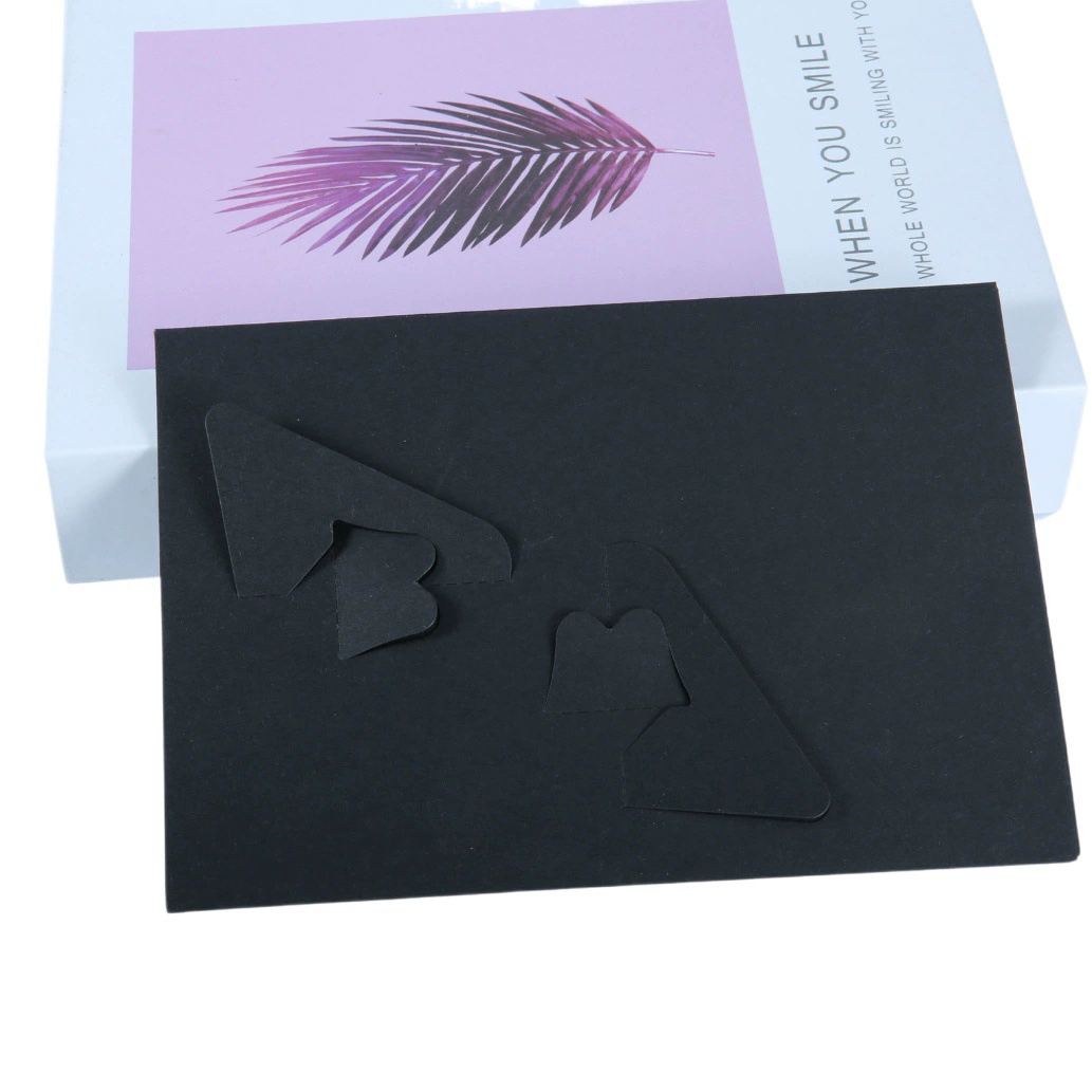 Маленькая подставка Черная бронзовая двойная подставка Бумажная фоторамка 6R Картонная фоторамка 4X6 дюймов Фотобумажная фоторамка