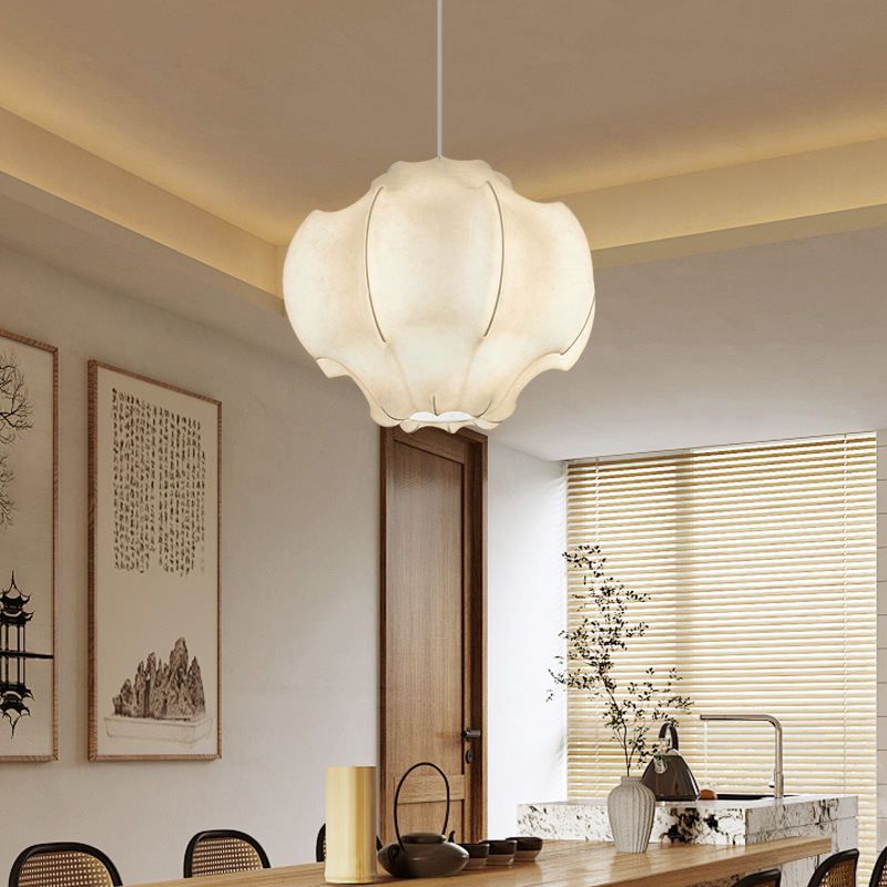 Da Guan Garden seda lámpara de restaurante lámpara de estilo japonés de estilo retrogrado estilo de estilo de mesa redonda restaurante de alojamiento lámpara de restaurante L259