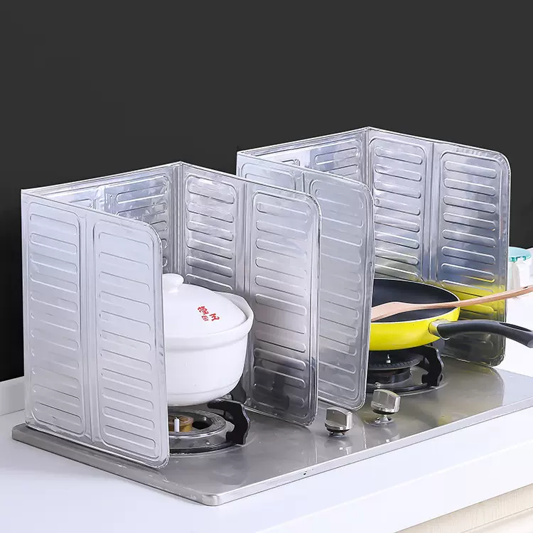 厨房隔油灶台挡油板创意厨房用品烹饪炒菜隔热防溅挡板防油隔板