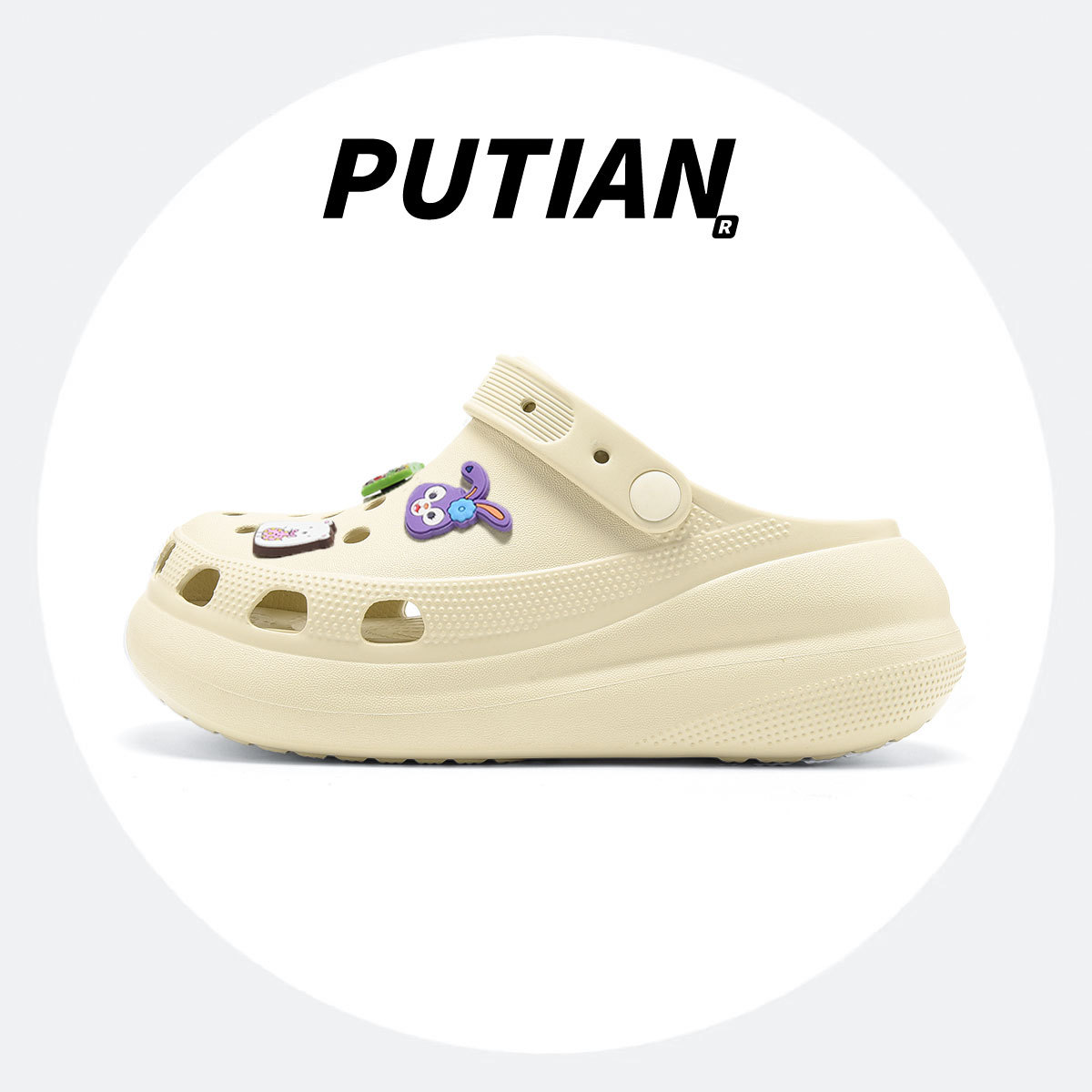 퍼프 스타일 본 화이트 [신발 꽃 보내기]