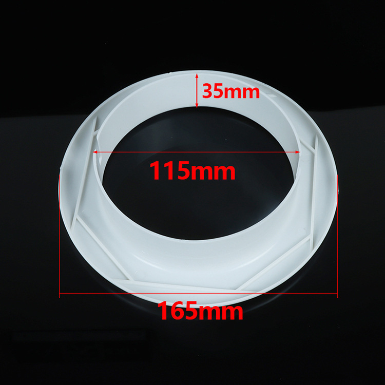 PVC aire acondicionado protector bucal dividido aire acondicionado bloqueo de la boca cubierta decorativa hebilla integrada con la cubierta protector bucal especificación completa