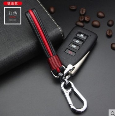 革ロープキーホルダーペンダント編組ロープキーリング金属カップル漫画アクセサリー男性と女性の車のキーチェーン