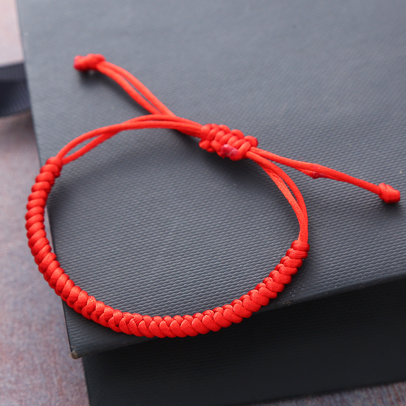 Simple new women's hand-woven hand rope geometric diamond knot Dragon Boat Festival red rope colorful rope bracelet wholesale Simple new women's hand-woven hand rope geometric diamond knot Dragon Boat Festival red rope colorful rope bracelet wholesale