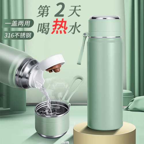 Water cup girls thermos cup  new 316 stainless steel men's student children's high-looking portable tea cup