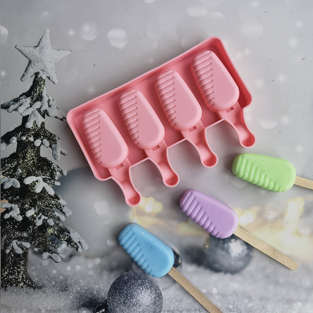 4 pequeños 491 helados molde de silicona helado molde de helado helado molde de helado de verano suministros de fiesta