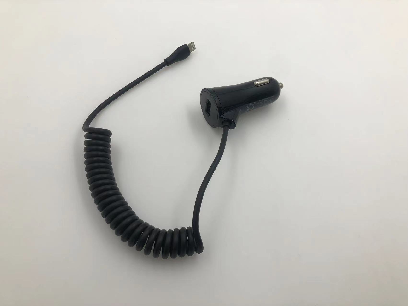 Car support belt line fast charging 4.8A car charger car charging belt line typec support apple belt spring extension