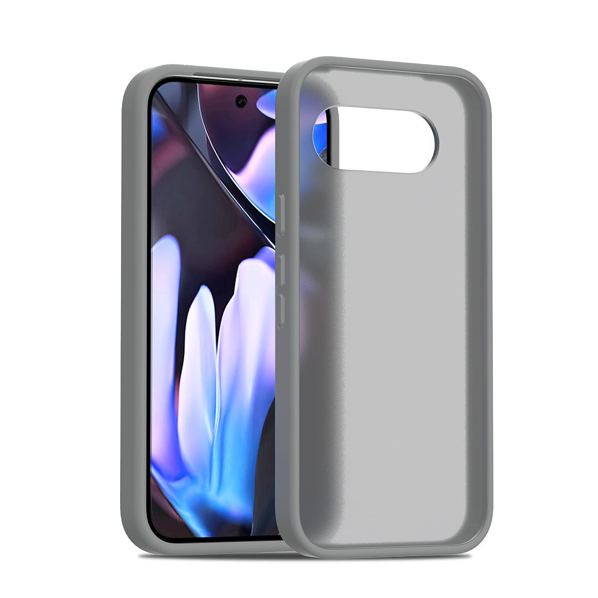 Aplicable transfronterizo Google 10pro xl escudo plateado piel esmerilado caso de teléfono celular 9A espesado 2.0 conjunto de goma de aluminio 10pro