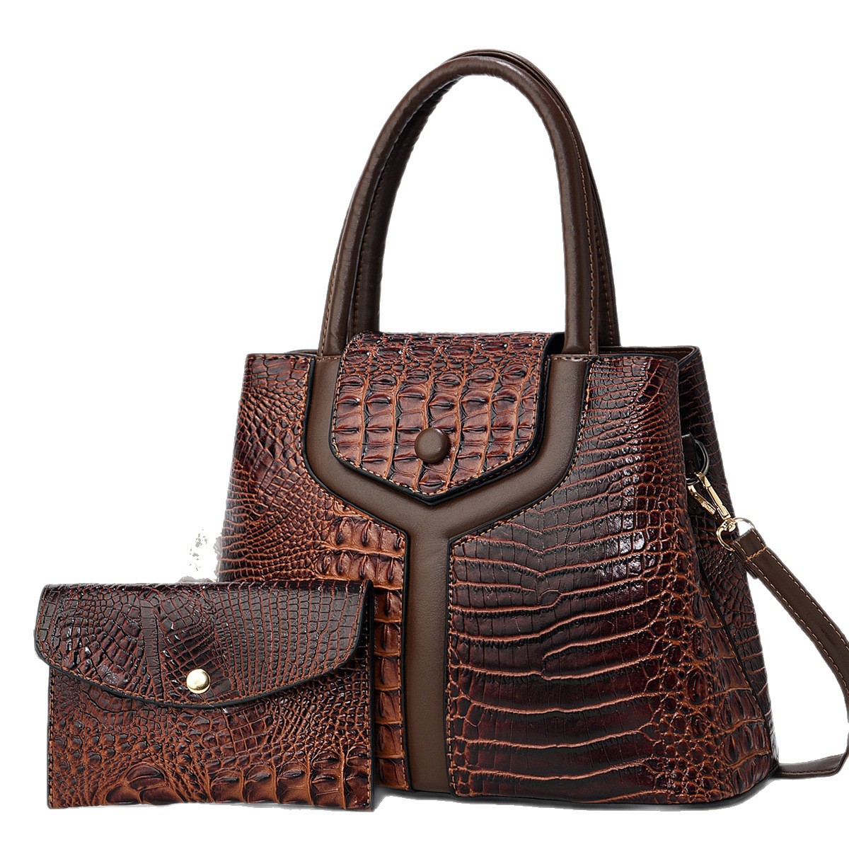 2026 nueva moda europea y americana de mujeres transfronterizas cocodrilo bolso de mujer bolso de gran capacidad bolso de hombro mochila