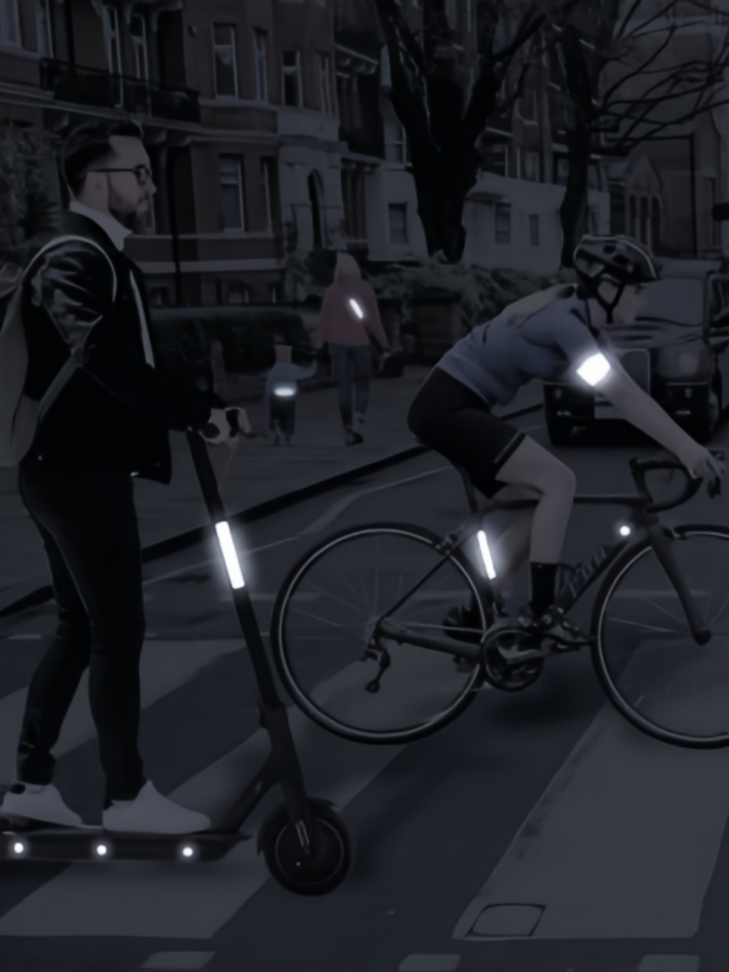 Retro Reflective Black Sticker Honeycomb Hexagon Helmet Bike Reflective Tape