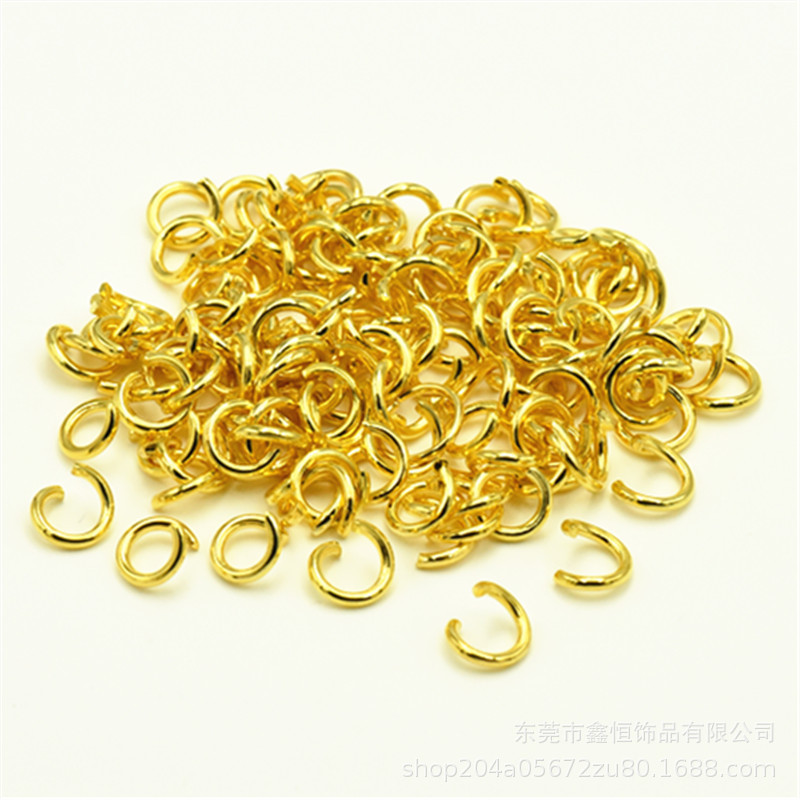 Collar de acero inoxidable pulsera anillo de conexión anillo abierto galvanoplastia oro real DIY accesorios de joyería precio bajo al por mayor