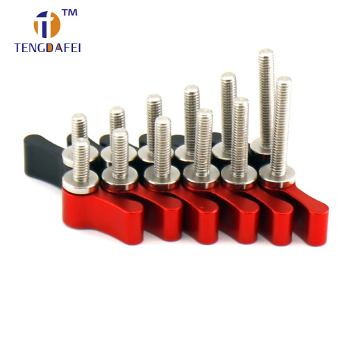 M4M5M6M8 Aluminum Alloy L-shaped Handle Stabilizer Rabbit Cage Screw Action Camera Adjustable Angle Hand Screw