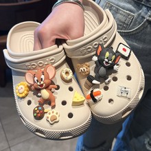 猫咪老鼠洞洞鞋配饰男diy儿童拖鞋卡扣卡洛驰洞洞鞋鞋花可拆卸