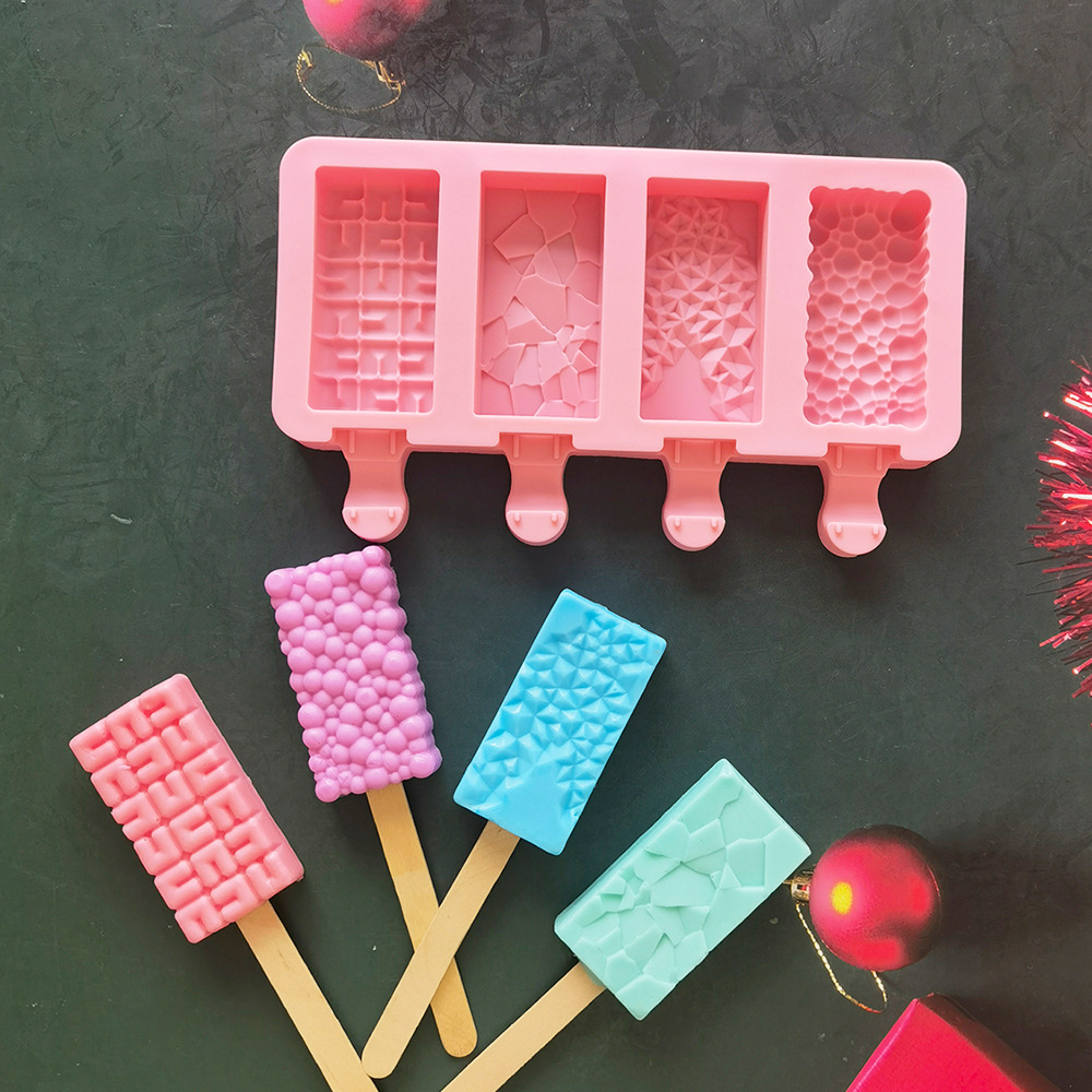 Helado de burbujas en forma de 4 227 molde de silicona pastel helado pudín molde de postre jabón para hornear utensilios