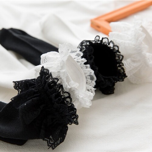 Socks for women Japanese JK uniform Lolita mid-calf socks mesh large lace little girl thin Zhuji socks