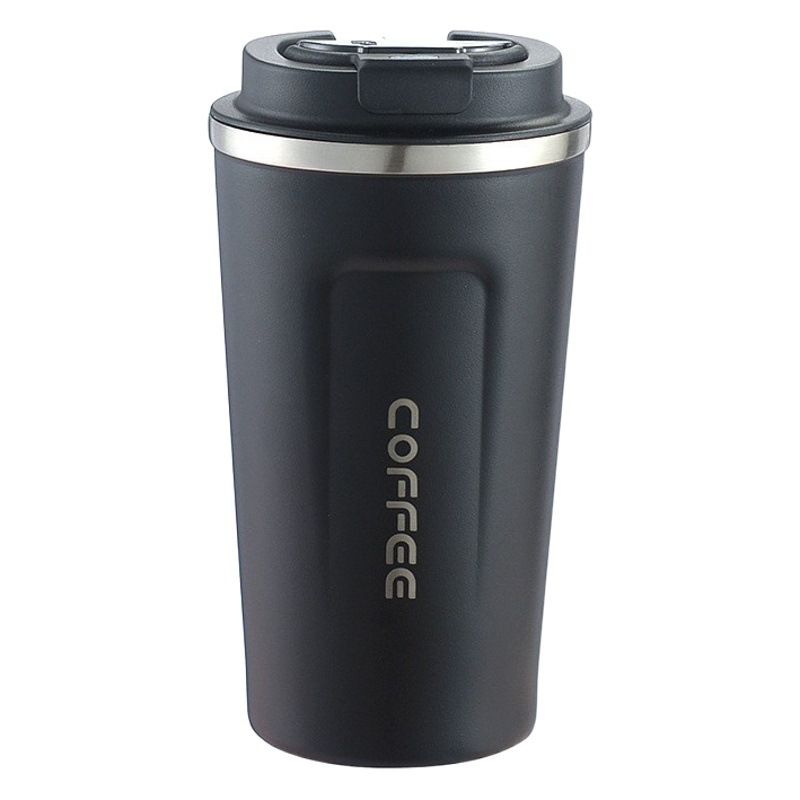 Caliente transfronteriza inteligente Medición de la temperatura 304 taza de café de acero inoxidable Termo vacío taza coche portátil termo taza