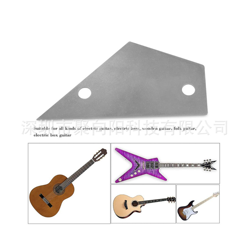 吉他琴颈指板品丝高低测平尺找平尺 不锈钢2孔三角贝司吉他配件