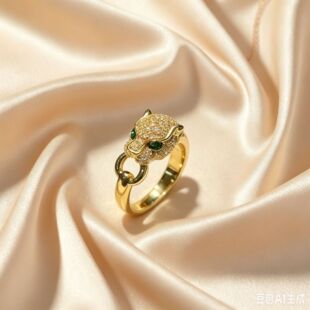 18k�����^��ָ Au750��Óģ΢�䆰Ԛ���Ů�G�۱���ָ ˮؐ�S��