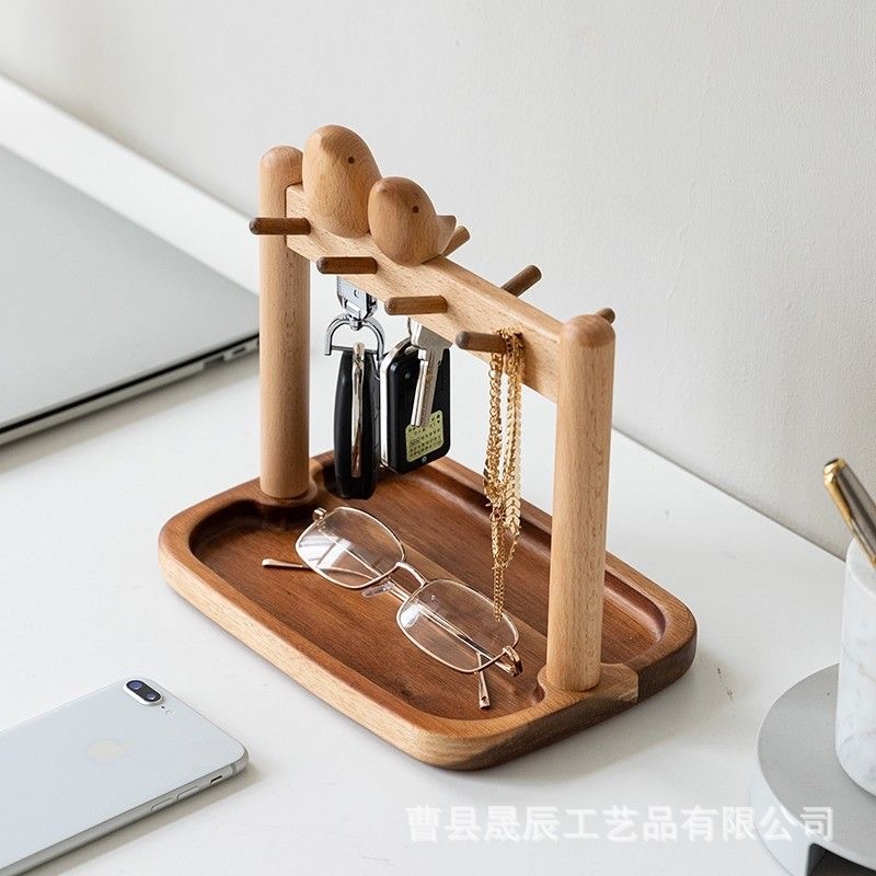 木製玄関キーホルダー、雑貨置き、化粧台飾り、ジュエリーディスプレイ、収納ラック|undefined