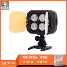 致峰ZF3000亮度連續可調色溫婚慶外拍新聞攝影燈攝像補光燈