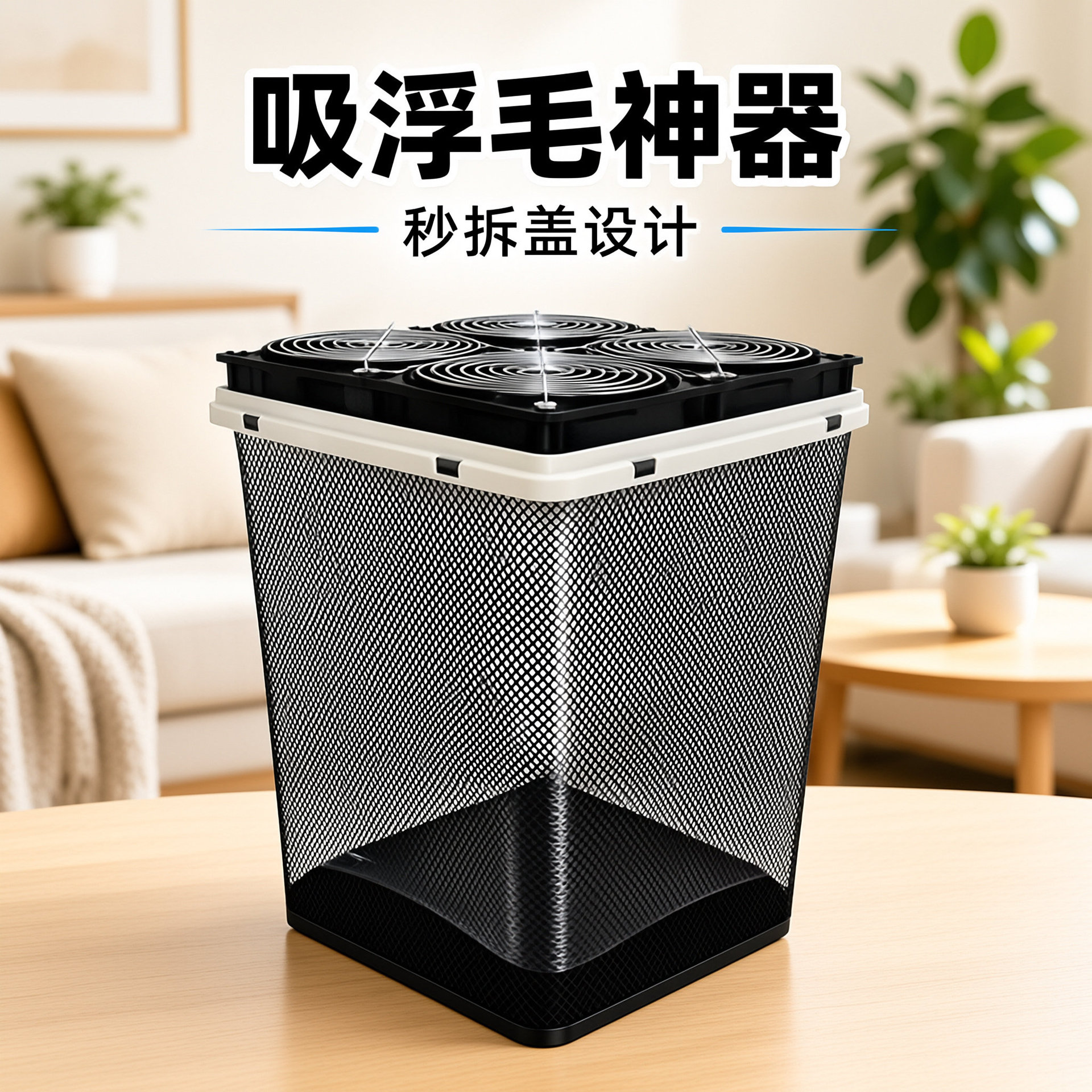 DIY pet air purifier, dropshipping available. High airflow, effectively removes cat and dog hair. Ready-to-use product