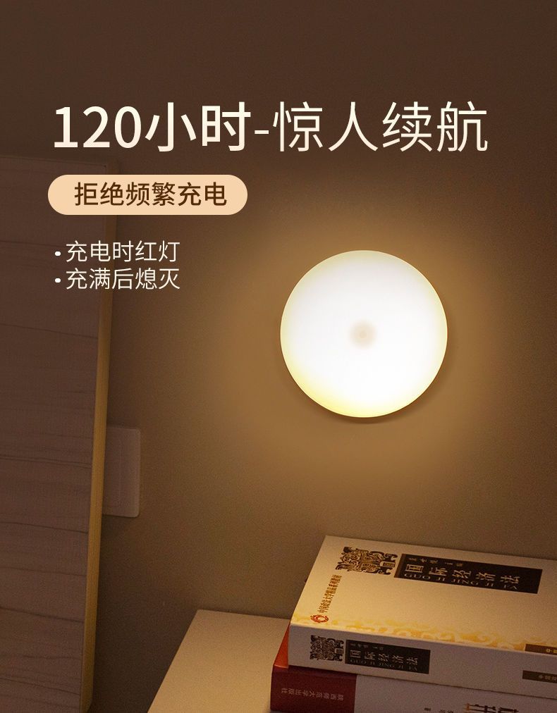 Student-Wohnheim LED-Nachttischlampe mit Aufladung, Touch-Schalter, Schreibtischlampe, Bettnachttischlampe, Babyausstattung zum Stillen, magnetische Befestigung
