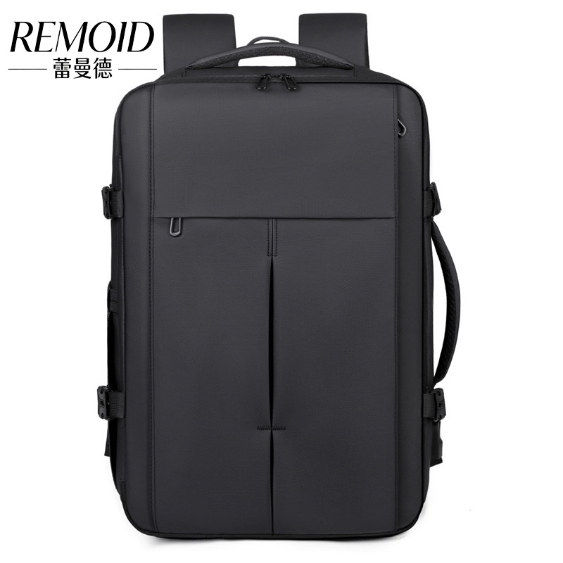 Expandable 15.6inch Laptop Backpack with Independent Shoe Compartment, Men's Backpack with Printed Logo, Custom Laptop Bag for Cross-Border Sales
