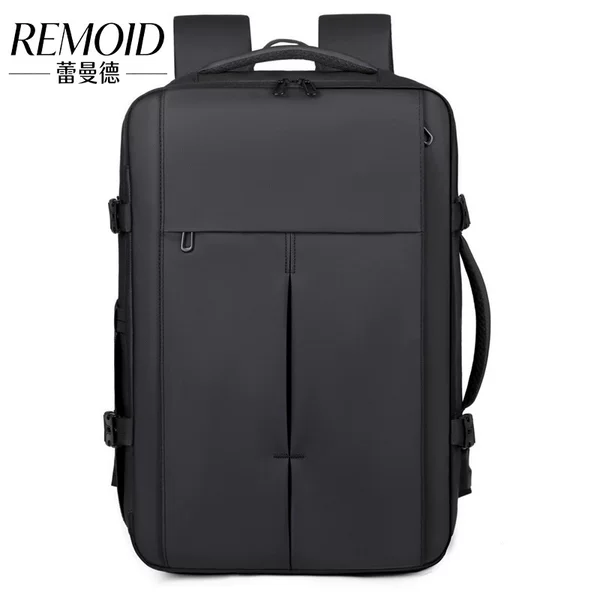 Expandable 15.6inch Laptop Backpack with Independent Shoe Compartment, Men's Backpack with Printed Logo, Custom Laptop Bag for Cross-Border Sales